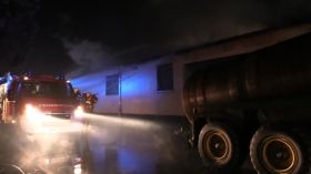 Feuer In Gleistal Agrar In Golmsdorf Bei Jena 00022